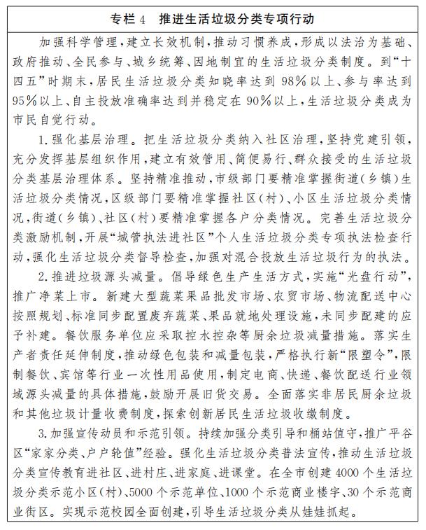 Column 4 Special Action to Promote Domestic Waste Classification. jpg